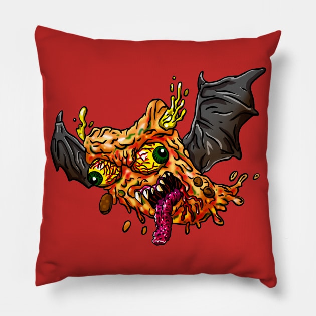 Bat Pizza Pillow by Mako Design 