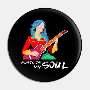 Music is My Soul Pin