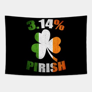 Pi Day St. Patrick's 3.14 Irish Funny Pirish Math Teacher Tapestry