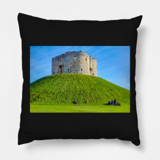 Clifford Tower in York, UK Pillow