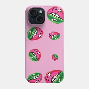 melon lips pattern Phone Case