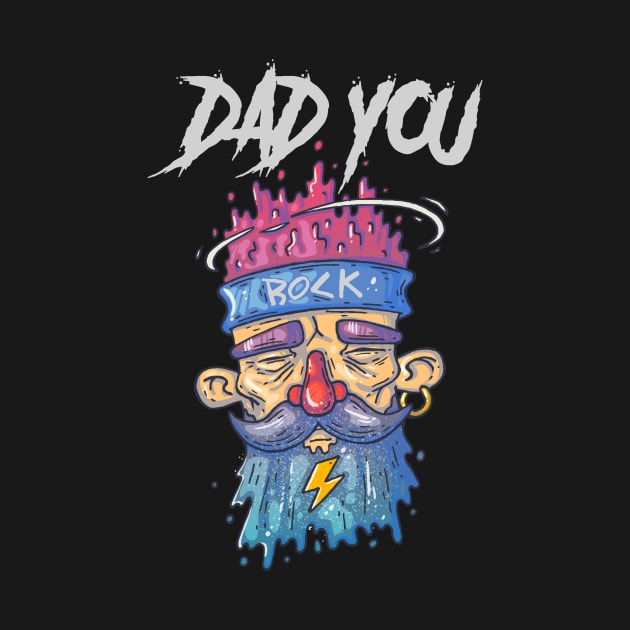 Dad You Rock by Golden Eagle Design Studio