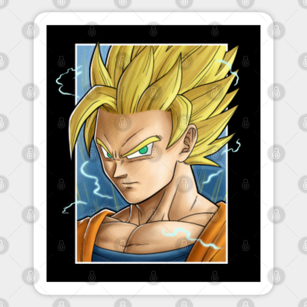 Goku Portrait Dragon Ball Z Goku Sticker Teepublic