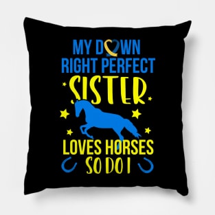 down right perfect down syndrome awareness Pillow