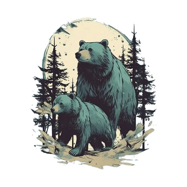 Forest bear by GreenMary Design