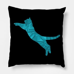 Cat-Abstract Triangle Pillow