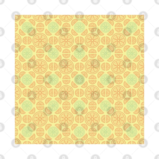 Citrus Splash Seamless Surface Pattern Design by zarya_kiqo