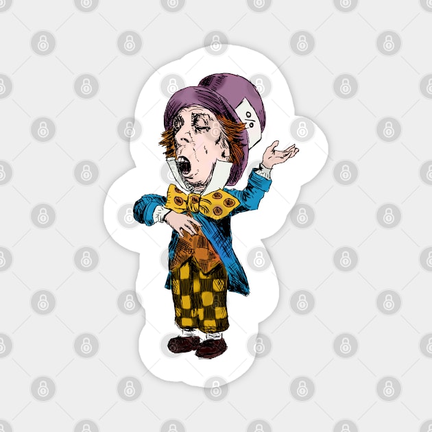 The Mad Hatter Magnet by MandyE