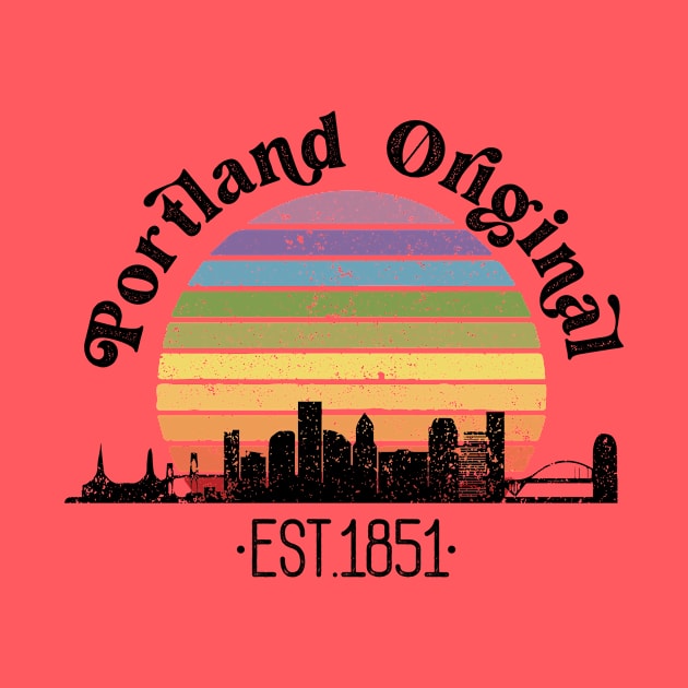 Portland Original Retro Rainbow by Perpetual Brunch