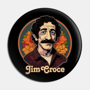 Jim Croce / Retro Fan Artwork Design Pin