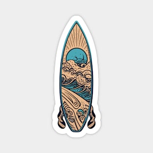 surfboard art, surfing surfer vibes, v24 Magnet