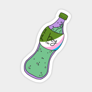 Boy lite bottle (genderqueer) Magnet