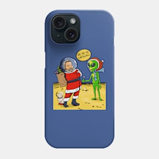 Merry Christmas Earthlings! Ho Ho Ho Phone Case