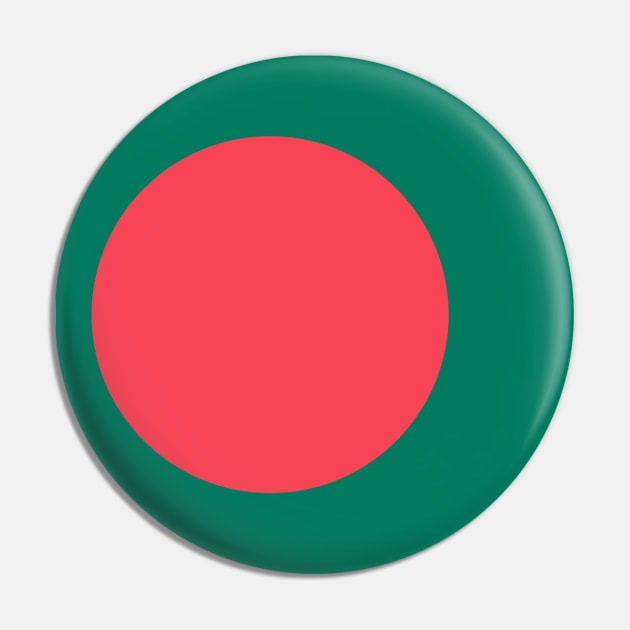 Flag of Bangladesh Pin by Wickedcartoons