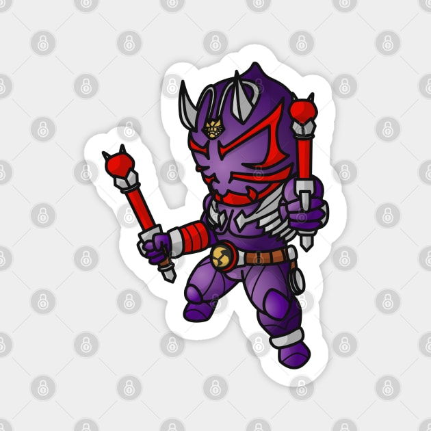 Kamen Rider Hibiki Chibi Style Kawaii Magnet by The Toku Verse