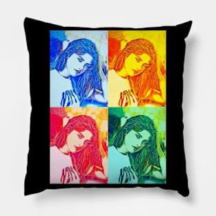 Portrait in 4 colors Pillow