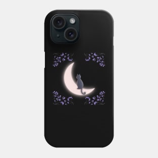 Space Cat in the Hill Phone Case