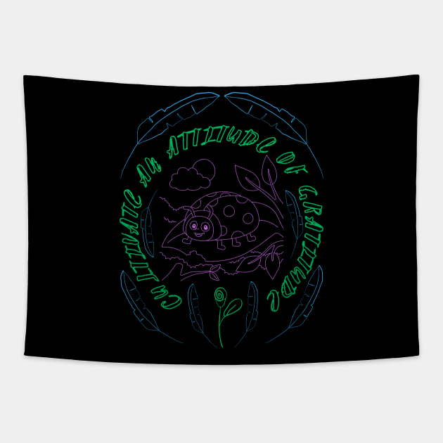 Cultivate An Attitude Tapestry by MiracleROLart