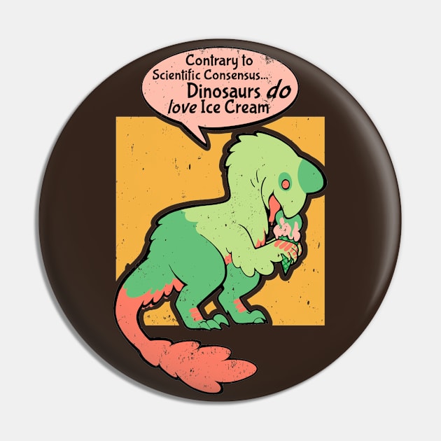 Dinosaurs love Ice Cream 1:2 Pin by sadicus