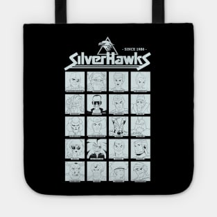 Characters from the 80s animated series, Silverhawks Tote