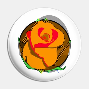 Yellow Rose Pin