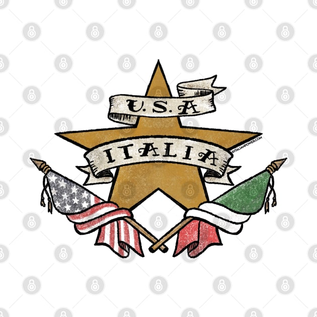 U.S.A. - ITALIA Tattoo Flash by ItalianPowerStore