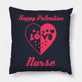 Heart in Love to Valentine Day Nurse Pillow