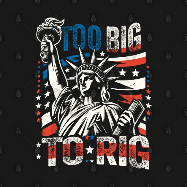 Trump 2024 - TOO BIG TO RIG - Funny Trump Quote US Election by KontrAwersPL