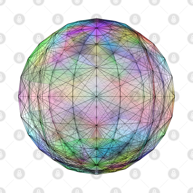 Multi-colored ball. by Inch