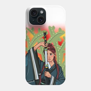 Samurai Challenge Illustration Phone Case