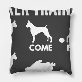 Boxer Training Boxer Dog Tricks Pillow