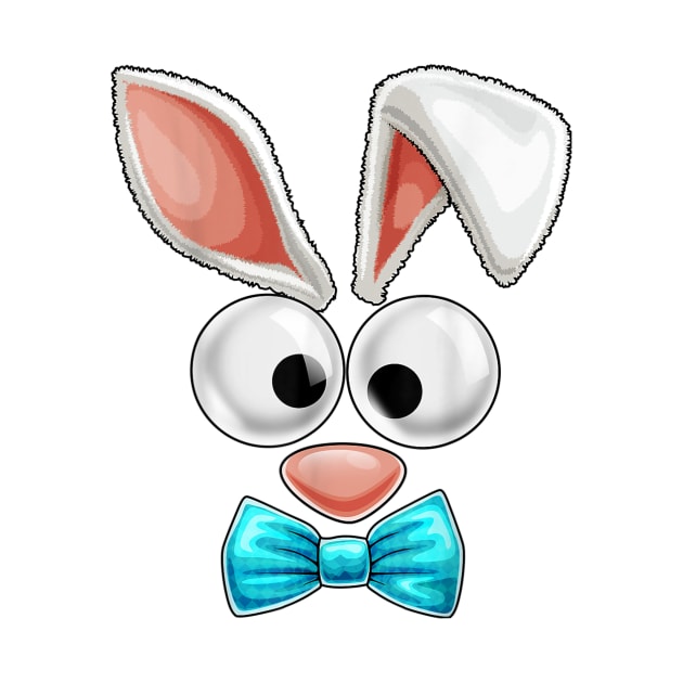 Easter Bunny Costume Face by Xamgi