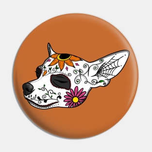 Chihuahua sugar skull Pin