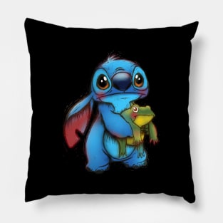 Scared little Stitch Pillow