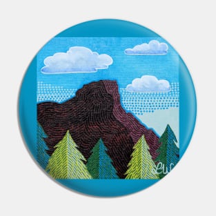 Electric Blue Butte Pin