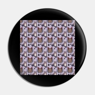 Mystical catpattern design Pin