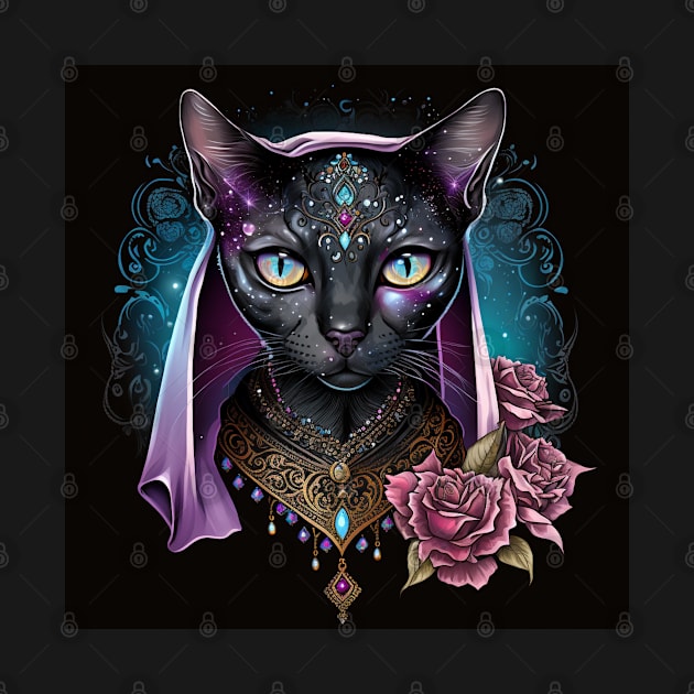 Dark Sould Abyssinian Cat by Enchanted Reverie