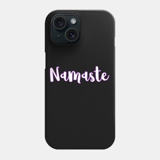 Namaste Spiritual Yoga Purple Design Phone Case