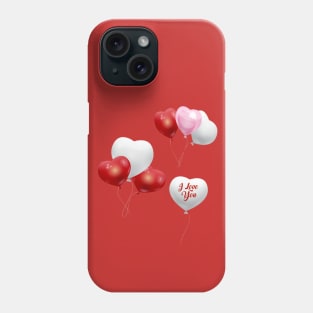 Balloons I love you Phone Case