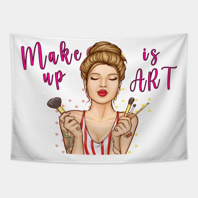 Make up is Art Tapestry by By Diane Maclaine