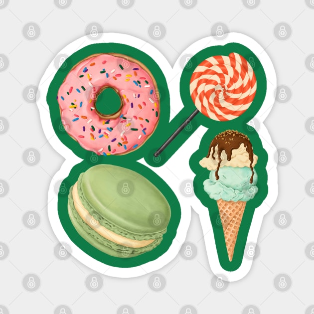 Sweet Dessert Magnet by Mako Design 