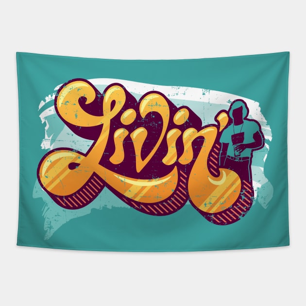 Livin' 70s Style Tapestry by SaltyCult