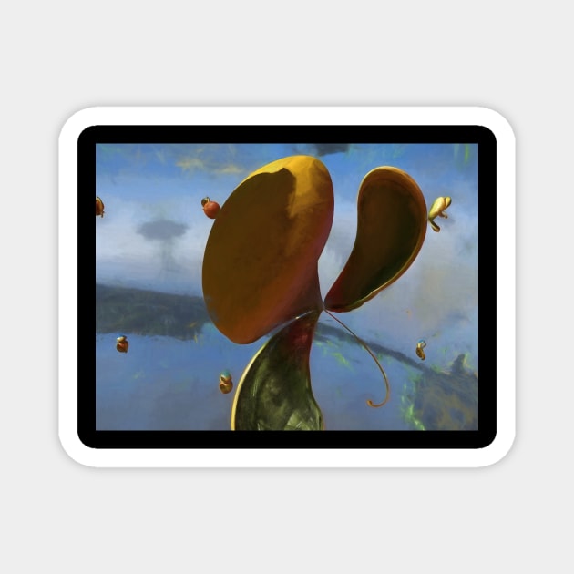 Alien Flora III Magnet by IcarusPoe