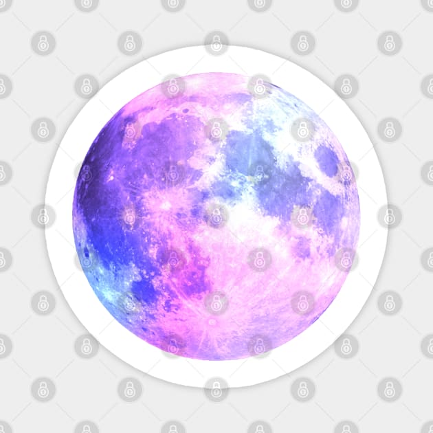 Watercolor Purple Moon Magnet by aterkaderk