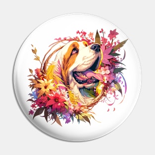 Grand Basset Griffon Vendeen Brightens Mothers Day - Ultimate Dog Mom Gift Pin