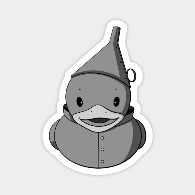 Tin Man Rubber Duck Magnet by Alisha Ober Designs