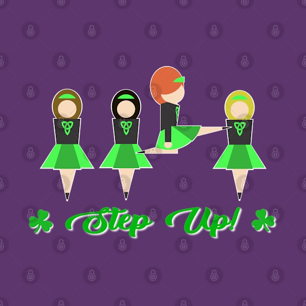 'Step Up!' Irish Step Dancer by Tip-Tops