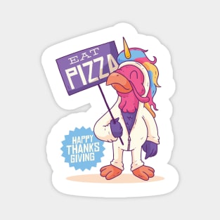 UNICORN TURKEY THANKSGIVING FUNNY Magnet