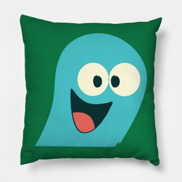 Bloo Pillow by Fall Down Tree