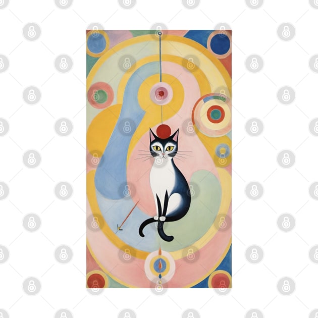 Hilma af Klint's Whimsical Felines by FridaBubble